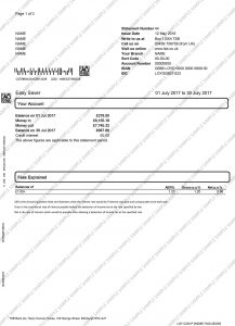 TSB Bank Statement